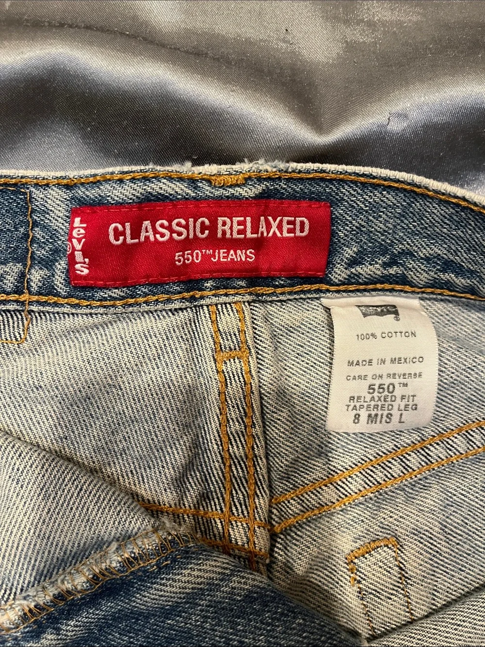 Levi's Blue Distressed Denim Cutoff Shorts